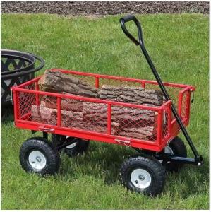 China 86*46*51cm Garden Wagon Cart Foot Brake And Occasion Selection For Easy Transporting factory