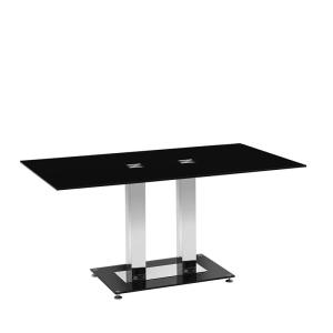 China Modern Fashion Black Coffee Table Rectangular Metal Service High-End Living Room factory