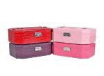 Octagonal Shaped Jewelry Packaging Boxes Crocodile Grain Faux Gift Presentation