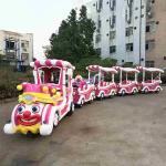 Kids Tourist Train Rides , Amusement Train Rides Turning Radius 3.5m