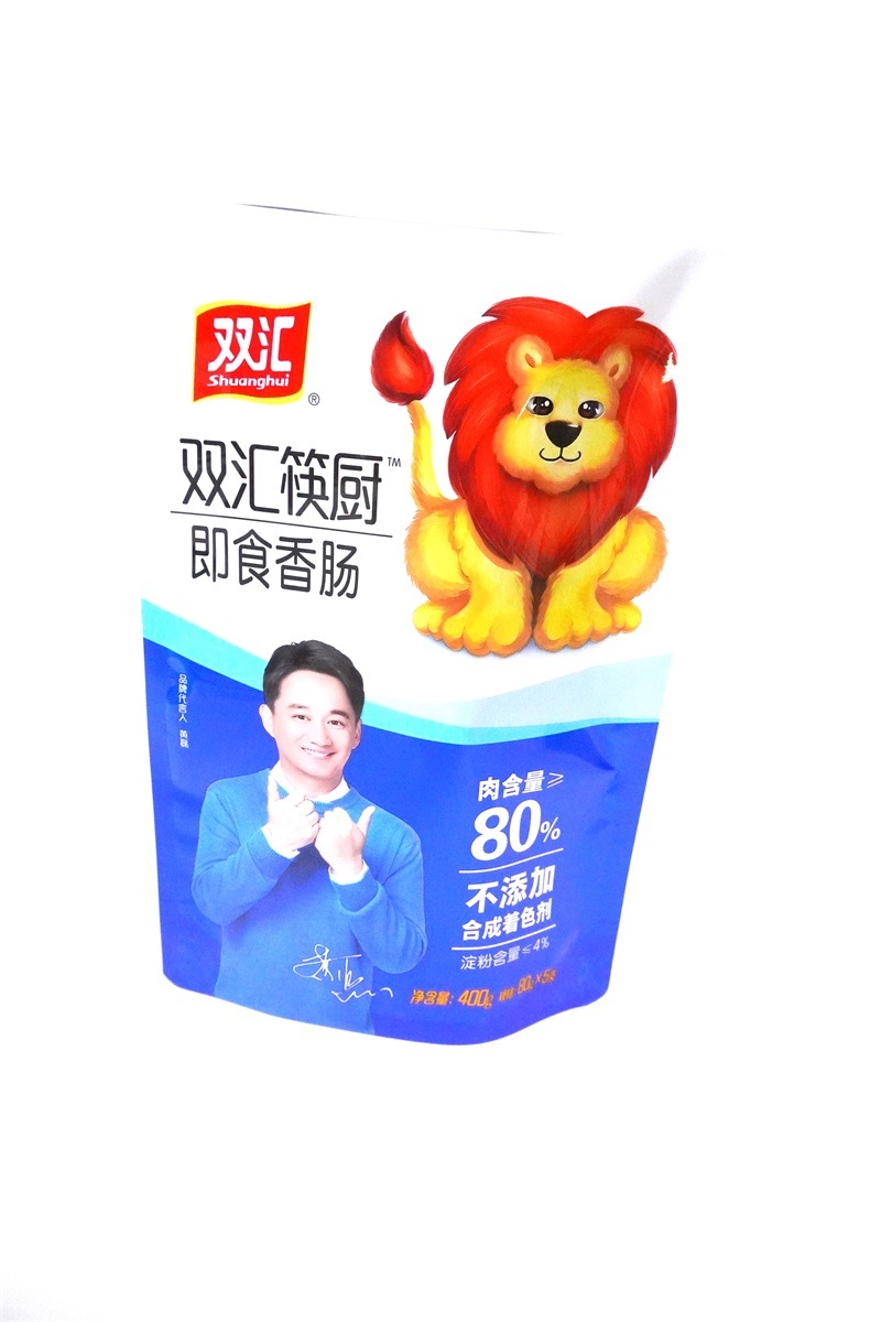 Safety Good Quality Aluminum Plastic Food Packaging Stand Up Pouch Bag For Sausage