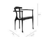 Italian Style Minimalist Hotel Restaurant Furniture Genuine Leather Solid Wood