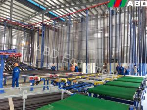 China Tunnel Powder Coating Oven Overhead Conveyor System With Spraying Pretreatment factory