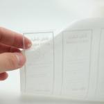 Custom Brand Design Printed Transparent Clear Vinyl Label Stickers