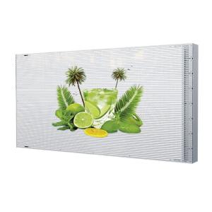 China Front Service SMD1921 LED Type 240x1500mm Adhesive Transparent Display for Glass Window Sale factory