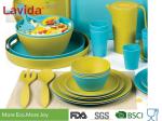 Biodegradable Bamboo Fiber Dinnerware , Non - Flammable Bamboo Fibre Dinner Set