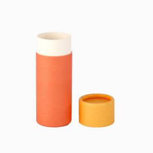 Food Grade Paper Cylinder Containers Embossed Debossed CMYK Printing