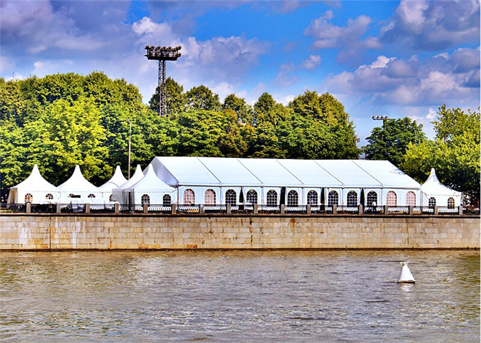 Easy Set Up Luxurious Large Wedding Tents Waterproof Fabric Marquee