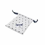 Pp String White Twill Cotton Drawstring Bag 12*15cm For Jewelry