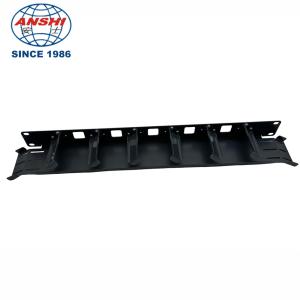 1U Horizontal Cable Manager 19 Inch Rackmount Black Iron