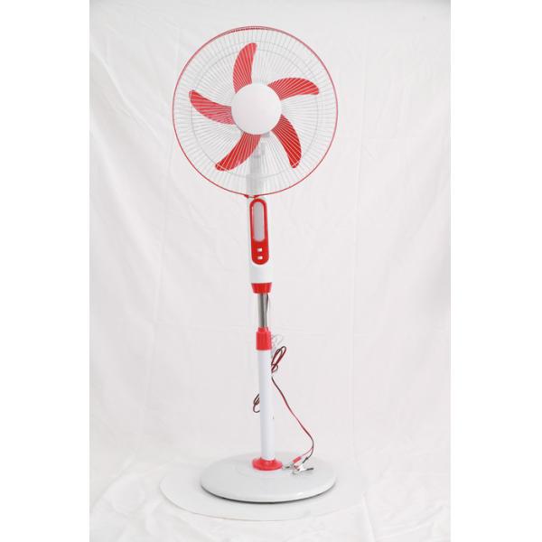 China House Use AC DC Solar Fan , Solar Table Fan With Panel ABS/AS/PP Plastic factory