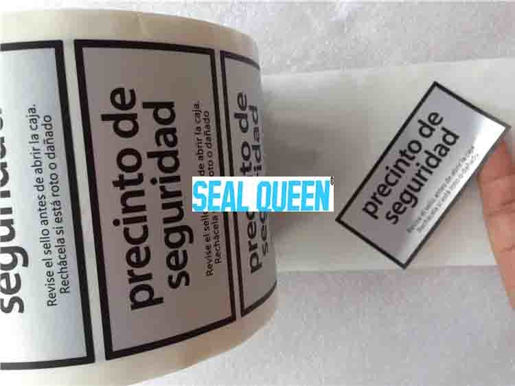 Custom logo Security Void Sticker Label Tamper Proof Sticker For Manifold Control