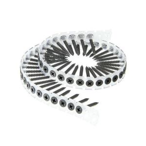 China 3.9 X 55mm Auto Feed Screws Fine Thread Collated Plasterboard Screws factory