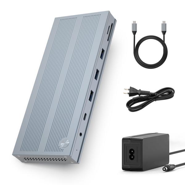 China 14 In 1 USB-C Docking Station with Displaylink IC Type C to HDMI Supports Triple Monitors up to 4K Aluminum Alloy and ABS factory