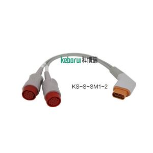 China Drager IBP adapter cable for transducer compatible to Siemens connector factory