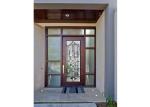 Sidelight Decorative Panel Glass , Architectural Stained Glass Door Panels