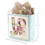 Folding Style Customized Logo Luxury Boutique Valentine's Day Shopping Paper