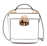 Simple wild retro leather bucket bag leather shoulder bag diagonal female