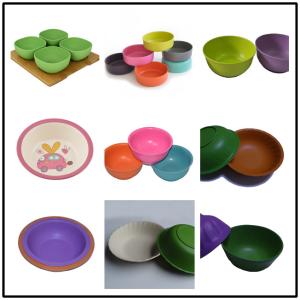 China BIO-DEGRADABLE BAMBOO FIBER TRAY, BOWL, DISHWASHER SAFE, HEALTHY, factory