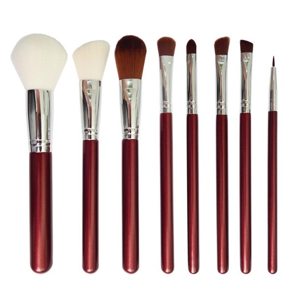 8pcs Makeup Brush Aluminium Synthetic Hair Private Label Makeup Brush Set With