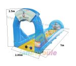 Pvc Tarpaulin Inflatable Outdoor Games , Inflatable Bowling Game For Carnival