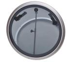 Smoke Color Anodized Aluminum Round Hatch D18.7" For Yacht