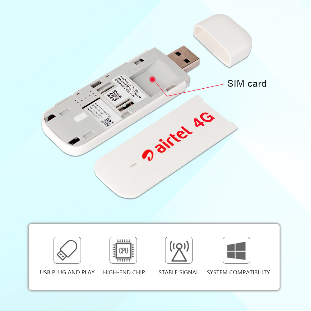 Factory OEM E3372 E3372h-607 4G LTE Dongle 150Mbps USB Modem LTE 4G USB Dongle with Antenna Ports