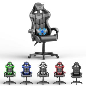 China Get the Ultimate Gaming Experience PU Gaming Chair with Massage 33&quot;D x 24&quot;W x 49.2&quot;H factory