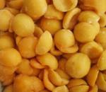 IQF Frozen Yellow Peach Halves , Peeled And Pitted, blanched