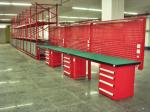 Powder Coating Stainless Steel Industrial Workbenches With Drawers