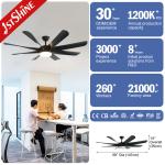 15cm 8 Steel Blade Ceiling Fan For Swimming Pool Yoga Studio