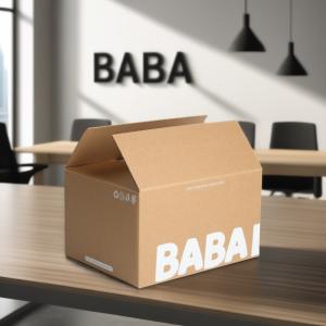 China White Ink Moving Packaging Kraft Corrugated Cardboard Shipping Cartons for Perfume Gifts factory
