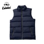 Wholesale Custom Winter Stand Collar Sleeveless Utility Vest Men Waistcoat Down