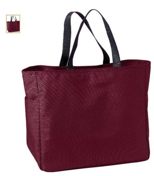 Wine Red Recycle Girls Large Microfiber Womens Tote Bags with Hot Transfer