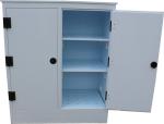 2pcs Door Corrosive Storage Cabinet Adjustable Shelves