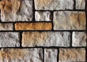 China Colorful Artificial Wall Stone For Interior / Exterior Wall Decoration Irregular Size factory