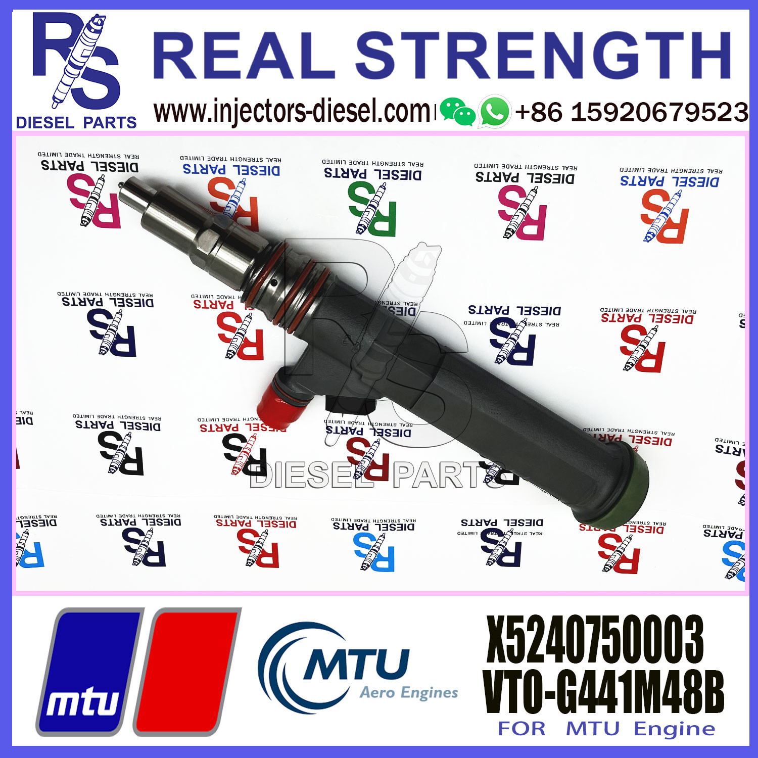 High Quality Common Fuel Injector 1498083 VTO-G265G48B X5240750003