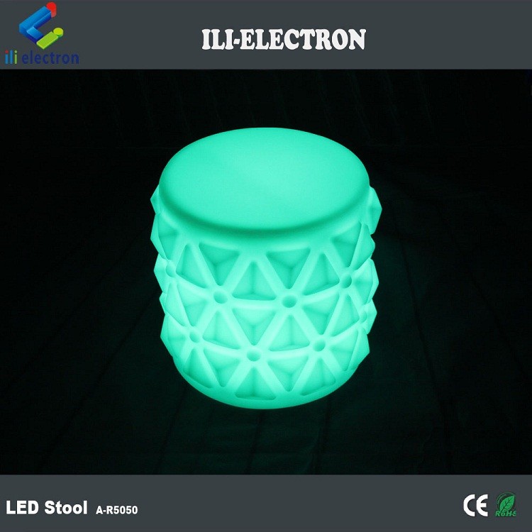 Funny Plastic LED Glow Furniture , LED Light Up Chairs For Kindergarten