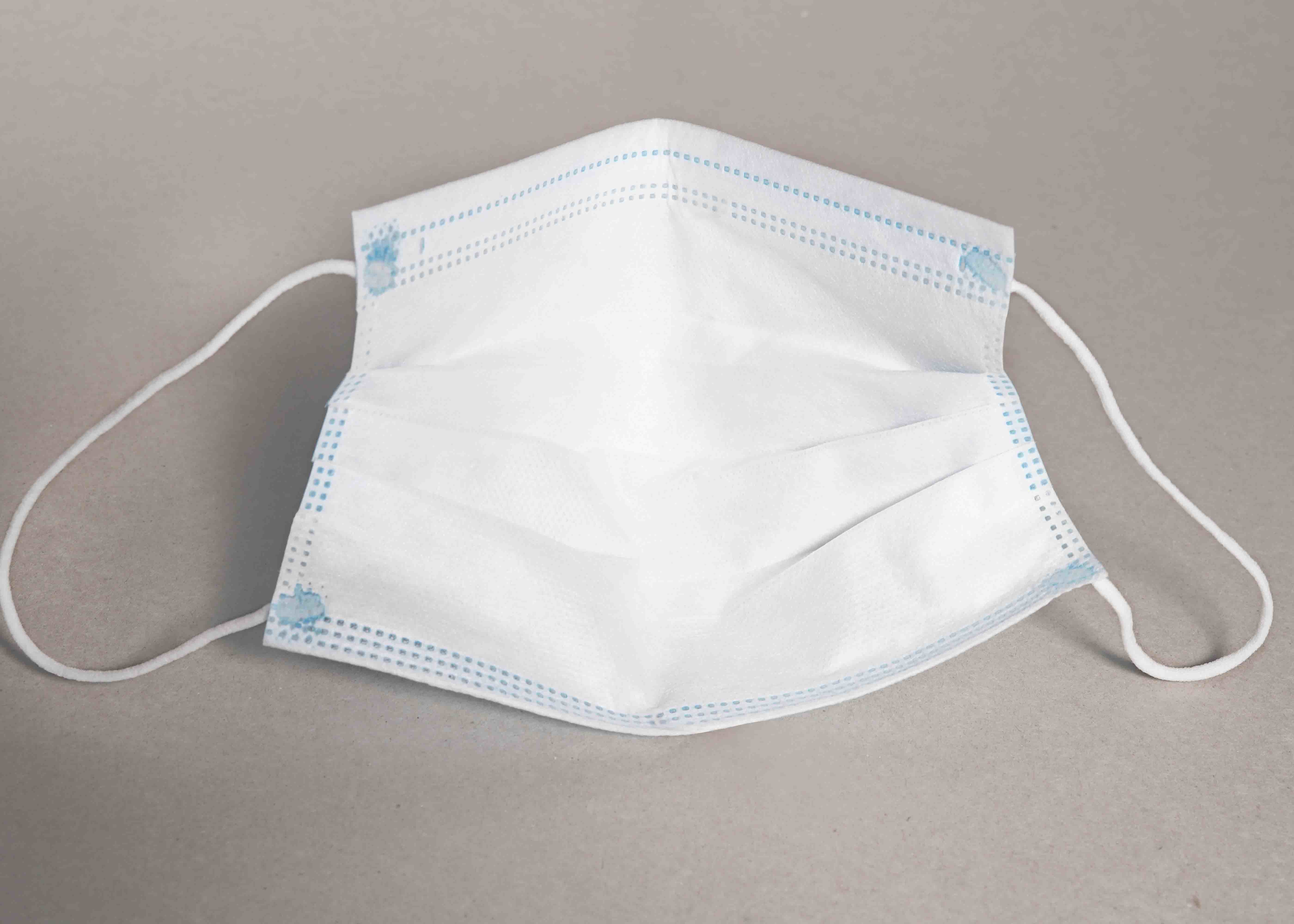 Blue Earloopp Face Mask , Disposable Protective Face Masks CE FDA Approval