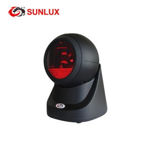 Multi Directional Laser Barcode Scanner Round Case Adjustable USB Interface