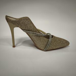 China Slip On Leather Lined Pumps With Rubber Outsole factory