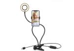 2500K 4000K Selfie Ring Light With Clamp and Phone Holder Beauty light