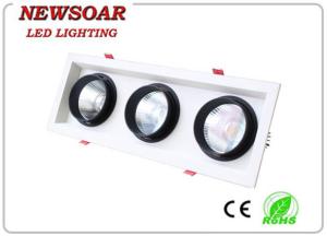 China manufacture 30w triple head lamps epistar led downlights-cob grille light factory