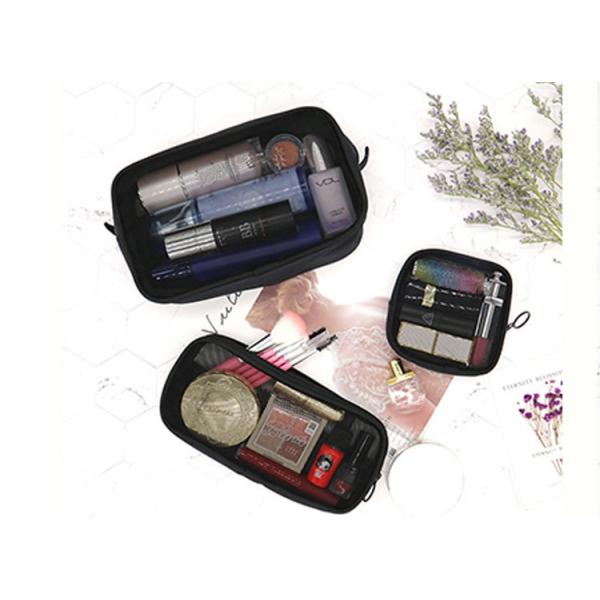 Lady portable mesh large capacity multi-functional South Korea travel three sets toiletry bag