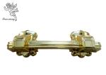 Funeral Golden Casket Handle Hardware , PP Recycle Plastic Wholesale Coffin