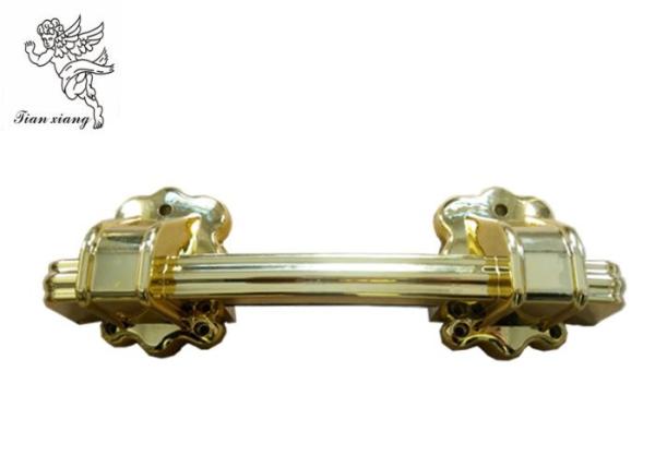 Funeral Golden Casket Handle Hardware , PP Recycle Plastic Wholesale Coffin