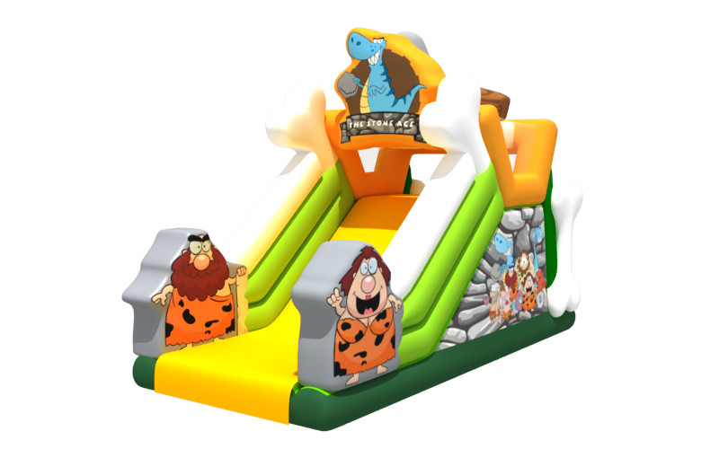 Stone Age Inflatable Slide Outdoor Games Inflatable High Slide Party Rental Equipment For Kids