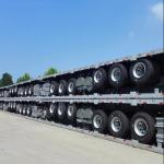 3 And 4axel 40ft 50ft 60ft Container Flatbed Trailer Tanzania Used Flatbed Semi