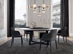 Solid Wood Leg With Centre Round Rotating Dining Table ZZ-ZC02A