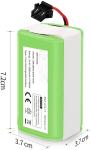 14.4V 2600mAh Li Ion Battery 15C A800 Rechargeable Replacement Battery